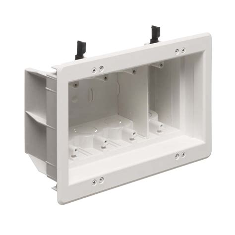 does junction box need to be recessed|deep recessed outlet box.